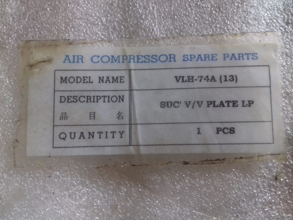 SUC VALVE PLATE LP