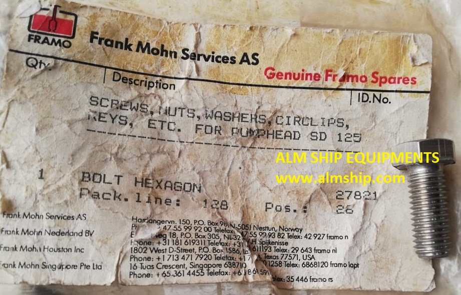 FRAMO BOLT HEXAGONE