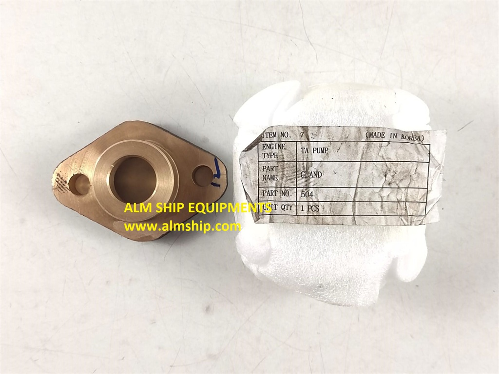 Gland P/n 504 For Taiko Kikai Ta Pump
