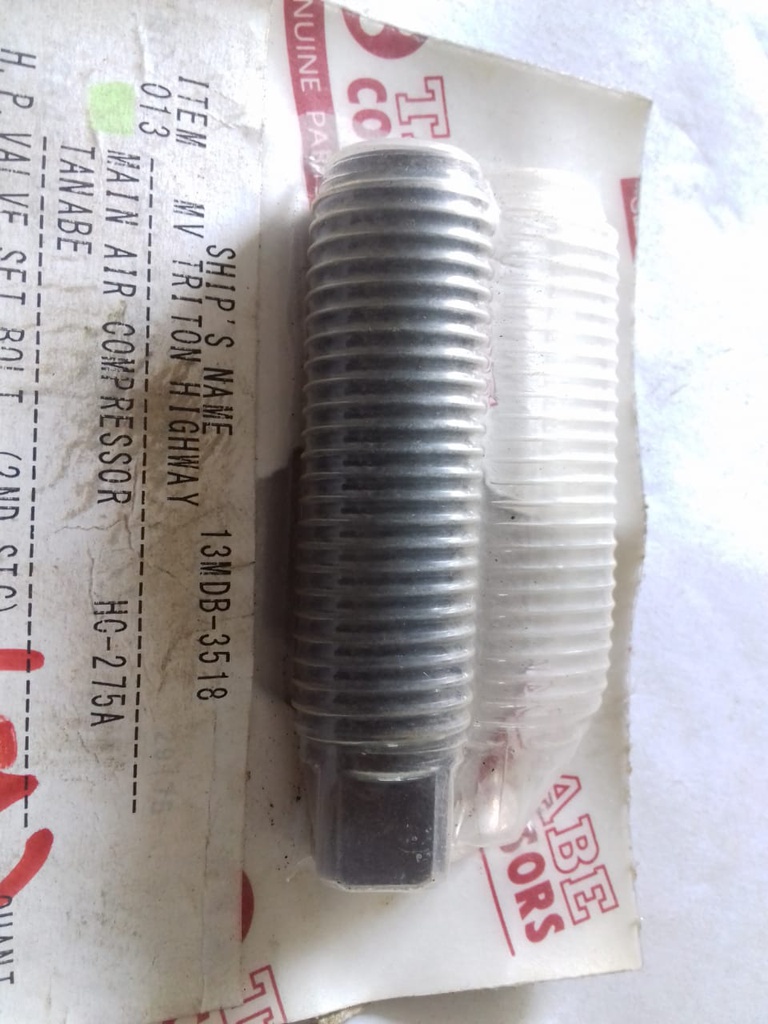 TANABE HC-275A 2ND STAGE H.P VALVE SET BOLT