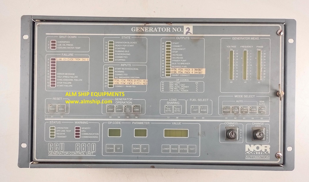NOR CONTROL GCU-8810 PANEL